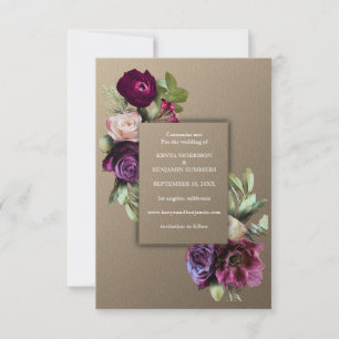 Convites Art nouveau,ouro,,art déco,Vitoriano,casamento,con