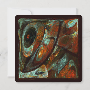 Convites Arte abstrata de divisão de tempo