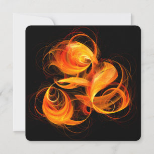 Convites Arte abstrata Fireball