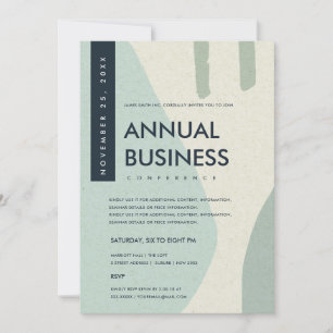 CONVITES ARTE ABSTRATA MODERNA EVENTO DE CONFERÊNCIA AQUA A