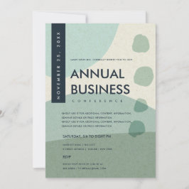 CONVITES ARTE ABSTRATA MODERNA EVENTO DE CONFERÊNCIA AZUL A