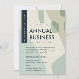 CONVITES ARTE ABSTRATA MODERNA EVENTO DE CONFERÊNCIA AZUL A