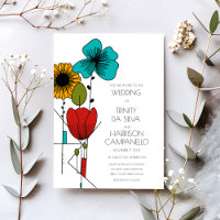 Arte Contemporânea Noveau Casamento Floral