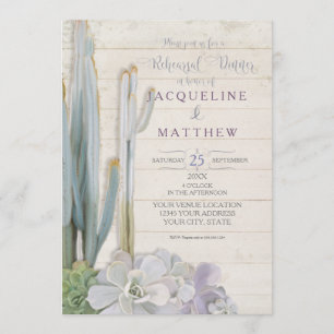 Convites Arte da madeira do Succulent do cacto do deserto