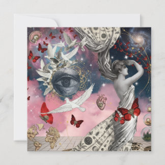 Convites Arte de colagem surrealista dadaísmo gravura antig