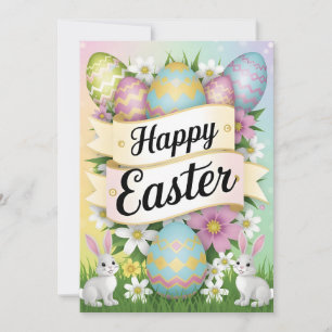 Convites Arte de Design Gráfico Feliz Páscoa