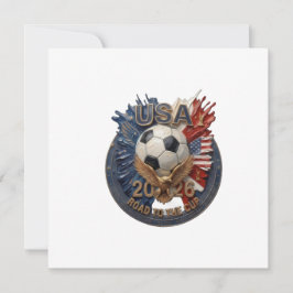 Convites Arte de Fã de Futebol dos Estados Unidos | Ilustra