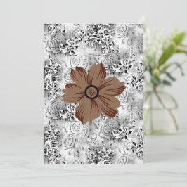 Convites Arte de Flor de Mandala | Design Floral Terroso
