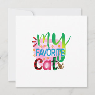 Convites Arte de Gato Meu Gato Favorito