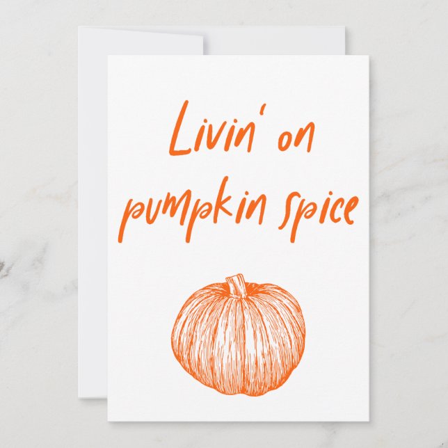 Convites Arte de Palavra Kawaii de Outono Delicioso de Abób (Frente)