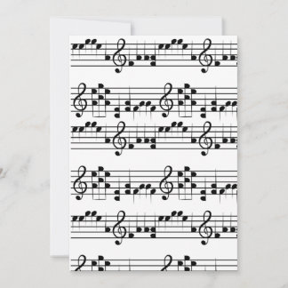 Convites Arte de rabisco de notas musicais