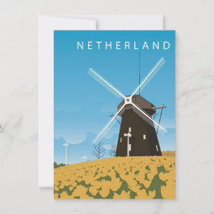Convites Arte de Viagem Holanda
