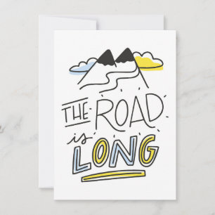 Convites Arte de Viagem O Caminho É Longo