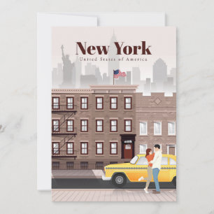 Convites Arte de Viagem Viagem para Nova York