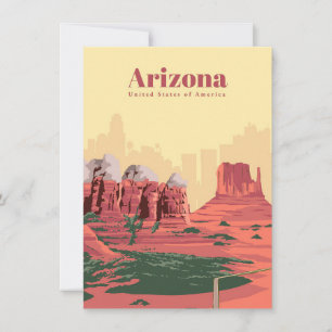 Convites Arte de Viagem Viagem para o Arizona