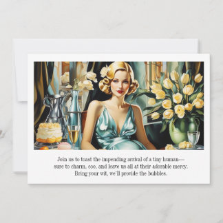 Convites Arte Deco Glamour Vintage Engraçado