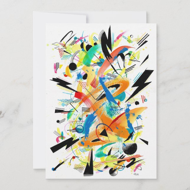 Convites Arte do trovão moderno (Frente)