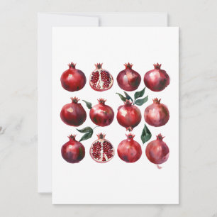 Convites Arte em Aquarela de Romã