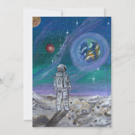 Convites Arte feita à mão - Vista da Terra 