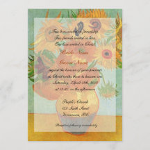 Arte fina VAn Gogh girassóis casamento cristão