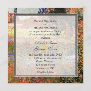 Convites Arte fina vintage Jardim Florido casamento