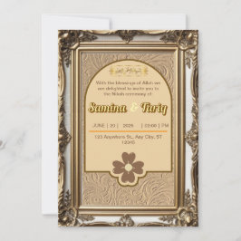 Convites Arte islâmica Nikah Muslim Weditation
