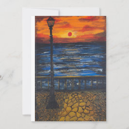 Convites arte manual/ Pôr do Sol à Beira-Mar