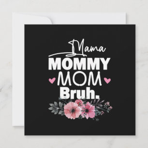 Convites Arte Materna Mãe Mamãe Floral de Aniversário