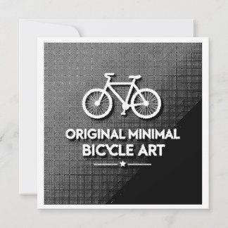 Convites Arte Minimalista de Bicicleta