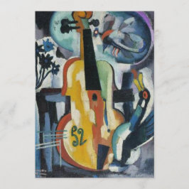 Convites Arte moderna do considerando do violino