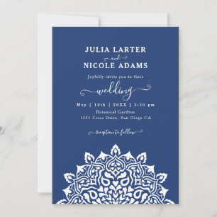 Convites Arte Nova Floral Arábico Arco Mandala Casamento