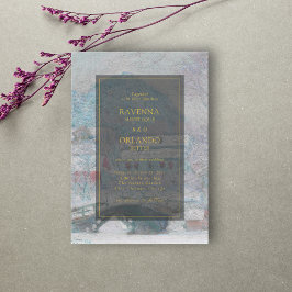 Convites Arte Refinado Monet Sandvika Noruega Casamento