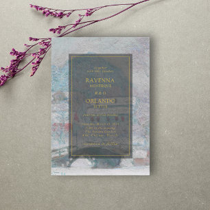 Convites Arte Refinado Monet Sandvika Noruega Casamento