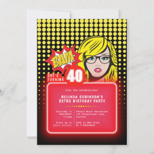 Convites Arte retroPop 40º (ou qualquer idade)