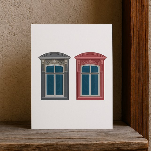 Convites Arte sobre a arquitetura do Ornamentado de janela  (Criador carregado)