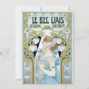 Convites Arte Vintage Nouveau Le Bec Liais, Privat Livemont