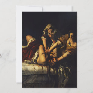 Convites Artemisia Gentileschi - Judith Betitle Holoferne