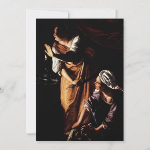 Convites Artemisia Gentileschi - Judith e sua criada