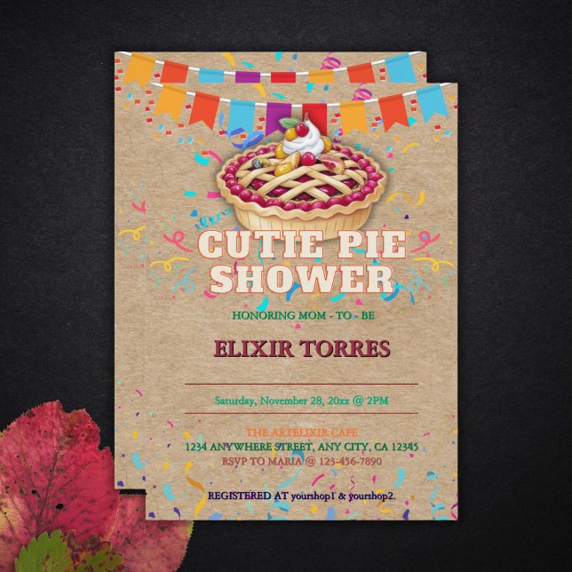 Convites Artesanato Festivo, Chá de fraldas do Festa de Piz (Criador carregado)