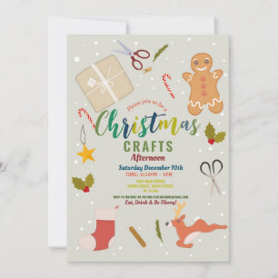 Convites Artesanato Festivo Festa Festiva Família de Natal