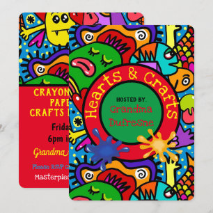 Convites Artesanatos Playdate