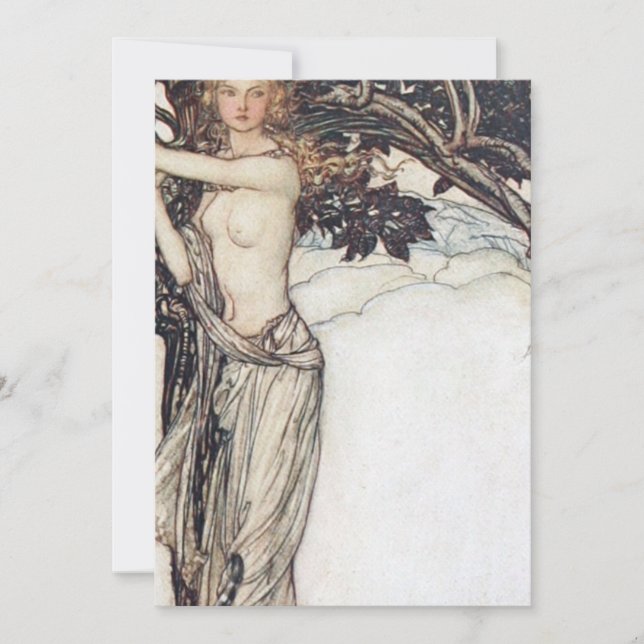 Convites Arthur Rackham Freya O Justo (Frente)
