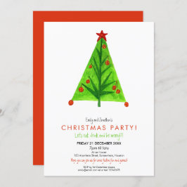 Convites Ártico Contemporâneo de Árvore de Natal Festivo
