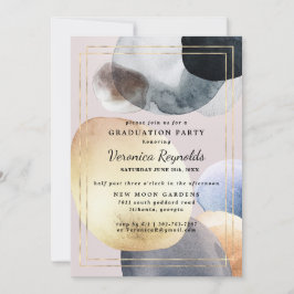 Convites Artisan Abstrato Shapes | Graduação do Marinho Dou