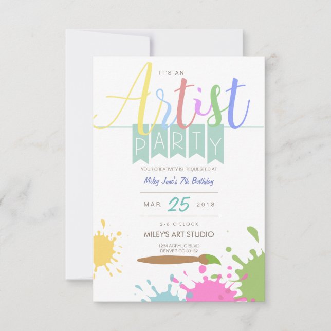 Convites Artista | Grupo de Ping (Frente)