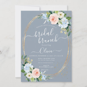 Convites ArtsApp H2 Blush Blue Rosa Bridal Brunt