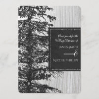 Árvore Alta Nevada Floresta Rústica Casamento de I