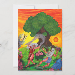 Convites Árvore da Vida Dança da Aquarela Arte do Amor