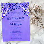 Convites Árvore da Vida Stars Watercolor Bat Bar Mitzvah<br><div class="desc">Cartão perfeito para anunciar um morcego mitzvah, bar mitzvah ou outra celebração judaica! Mão fez arte para você! TOTALMENTE PERSONALIZÁVEL! Clique em "Personalizar" acima para editar o texto. Clique em "editar usando a ferramenta design" para ajustar as fontes, cores e posicionamentos e para excluir o design de aquarela traseira, se...</div>