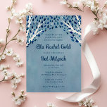 Convites Árvore da Vida Stars Watercolor Bat Bar Mitzvah<br><div class="desc">Cartão perfeito para anunciar um morcego mitzvah, bar mitzvah ou outra celebração judaica! Mão fez arte para você! TOTALMENTE PERSONALIZÁVEL! Clique em "Personalizar" acima para editar o texto. Clique em "editar usando a ferramenta design" para ajustar as fontes, cores e posicionamentos e para excluir o design de aquarela traseira, se...</div>